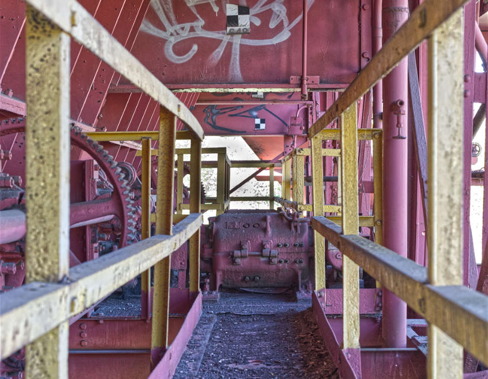 Carrie Blast Furnace inner scaffolding section